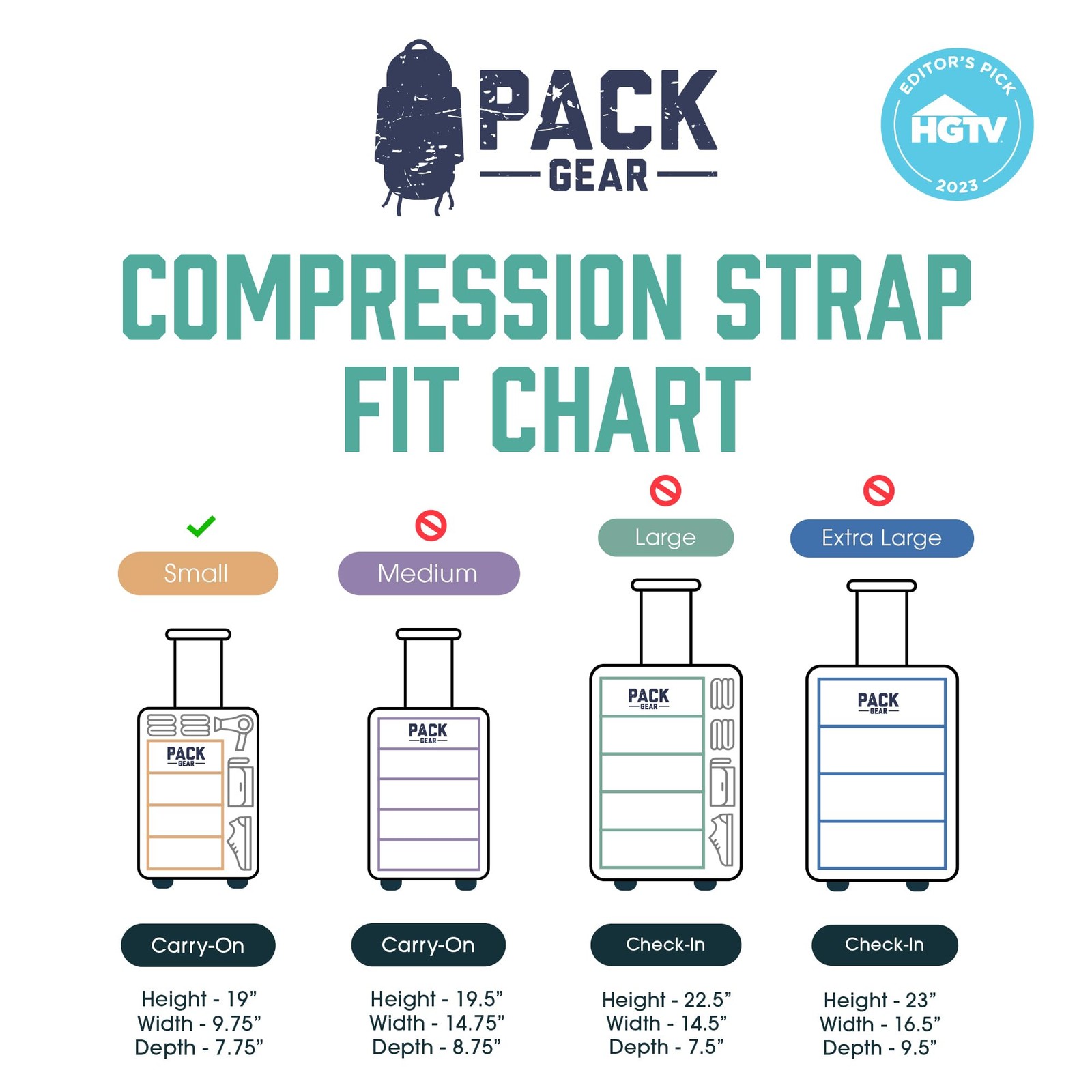 Pack Gear Compression Strap Nylon