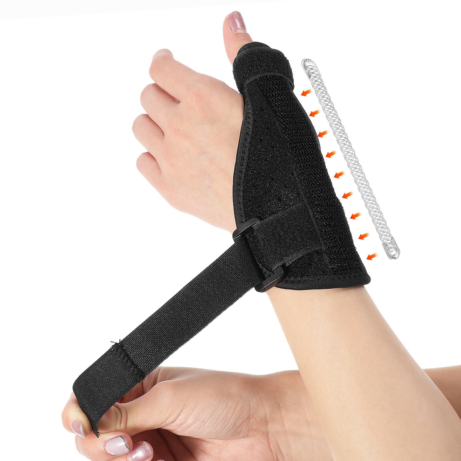 QFGasre Thumb Brace Finger Splints Spica Splint for Right and Left…