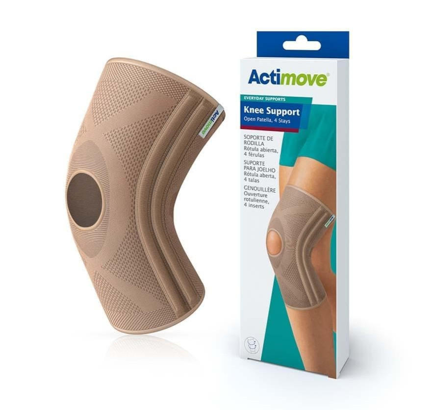 NIB Actimove Knee Support Brace Open Patella 4 Stays – Size M
