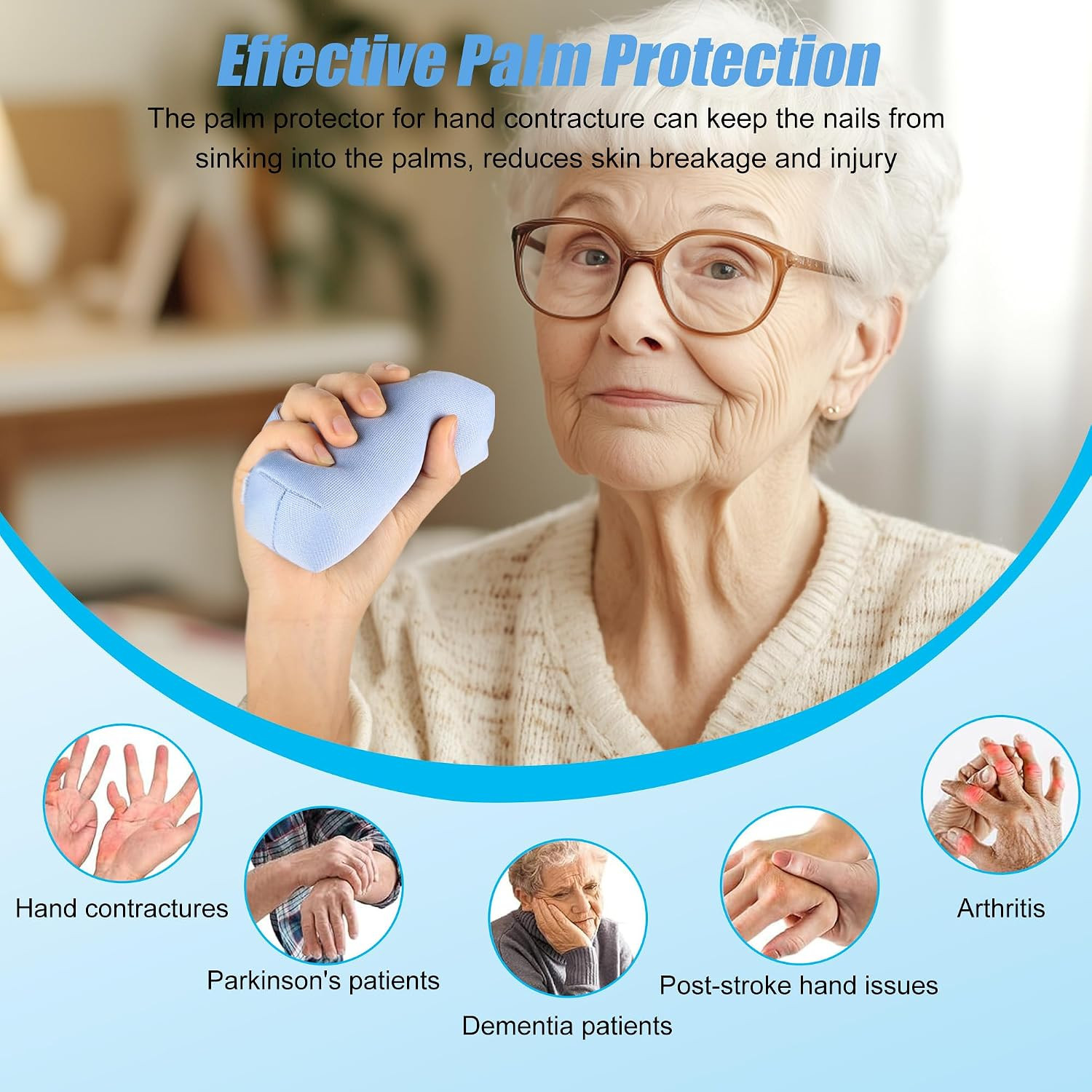 Palm Protector for Hand Contracture with Finger Separators | Hand Contracture Cu