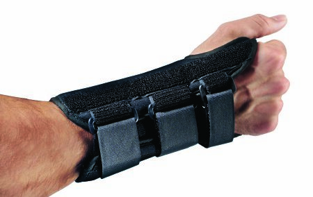 ComfortFORM Wrist Splint, Aluminum Stay Left Hand Black Medium, 1 Each