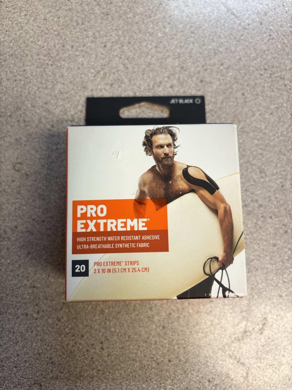 KT Tape Pro Extreme Kinesiology Tape – Jet Black, 20 Stripes