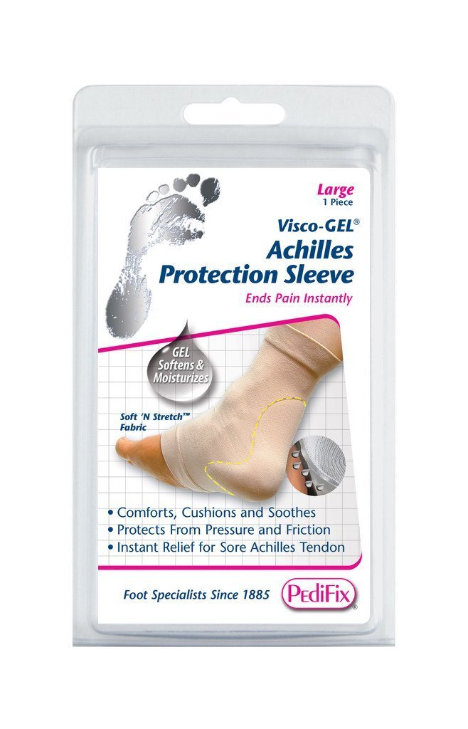 Manga De Proteccion Del Tendon De Aquiles Visco-gel, Blanca Grande
