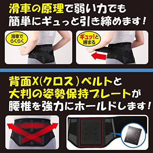 Hakujuji Waist Guard Belt L-LL 1 piece Unisex Full Mesh