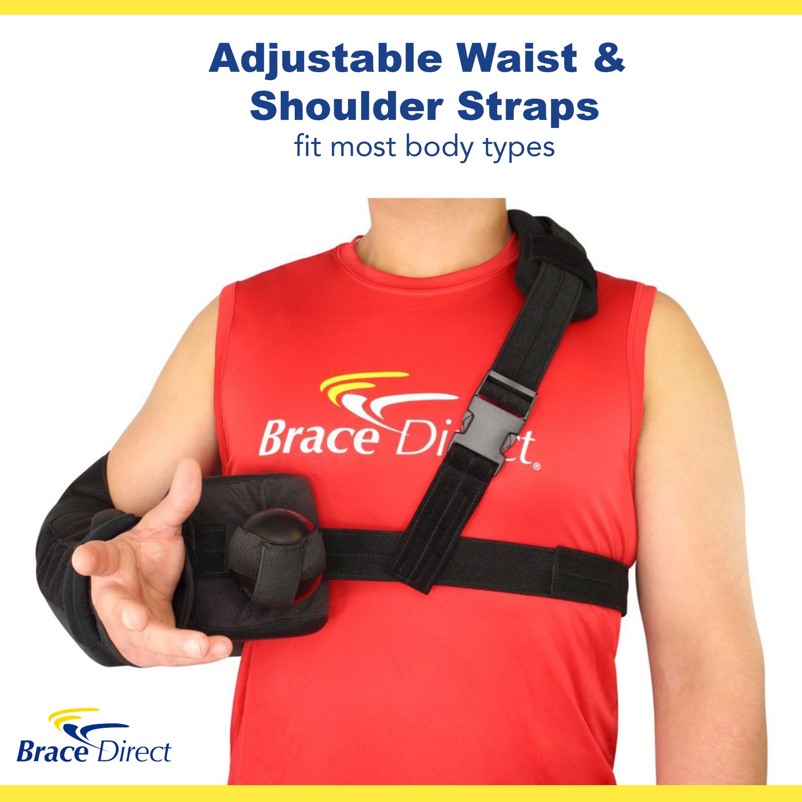 Shoulder Immobilizer with Abduction Sling for injury support