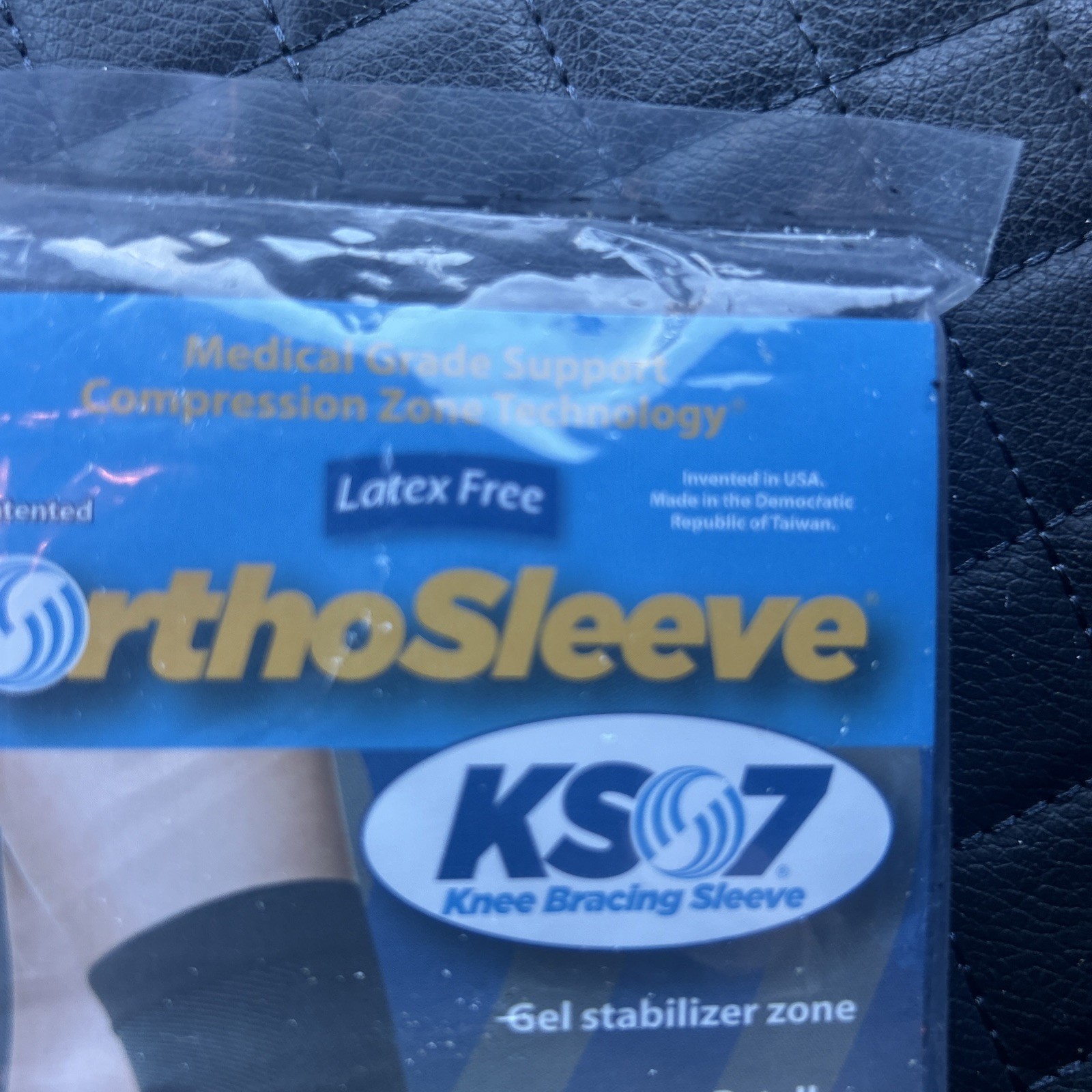 OrthoSleeve Size 3XL Single Knee Brace Ks7 Beige Gel Stabilizer Zone