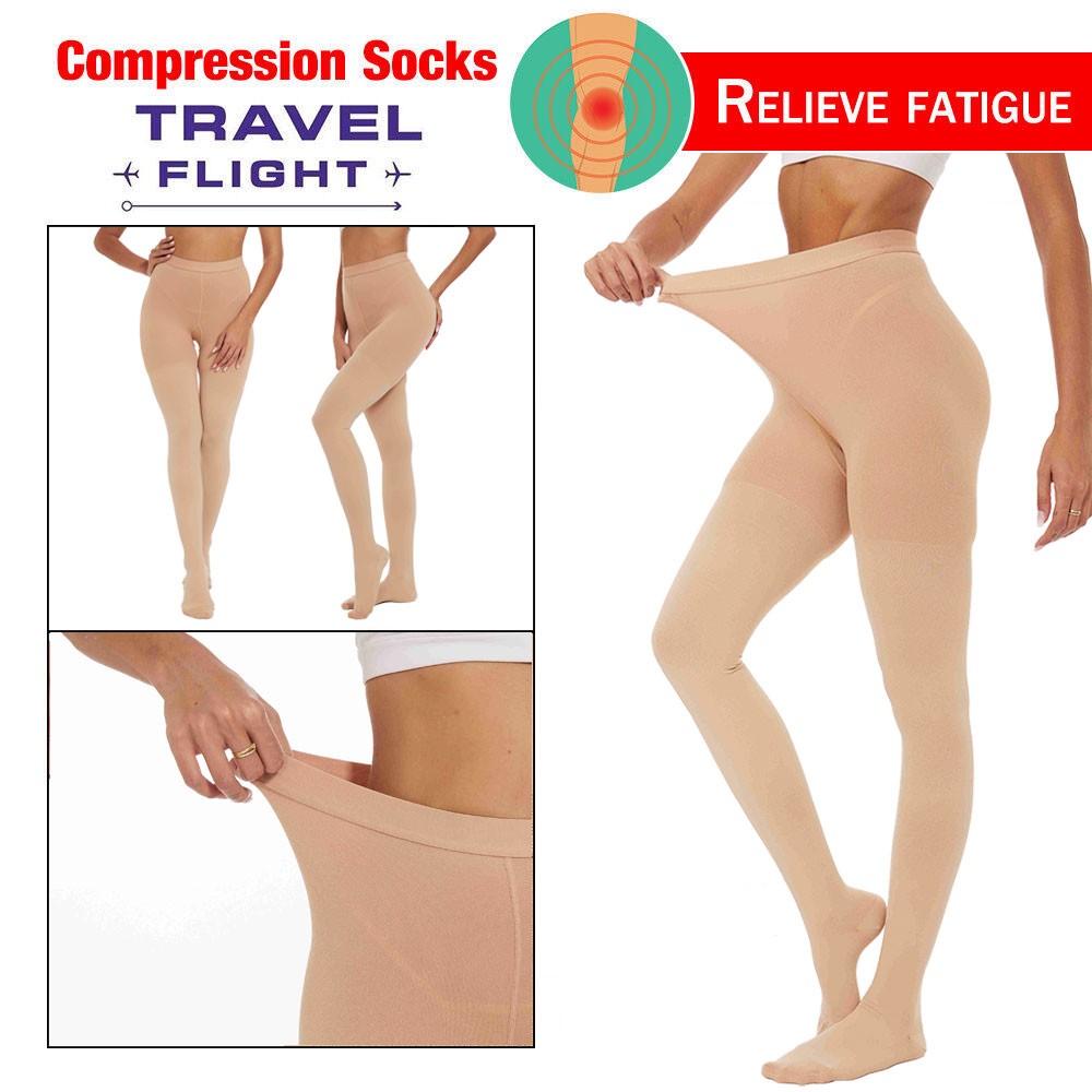 Compression Pantyhose Medical Stockings Varicose Women Men Circulation Grade-II
