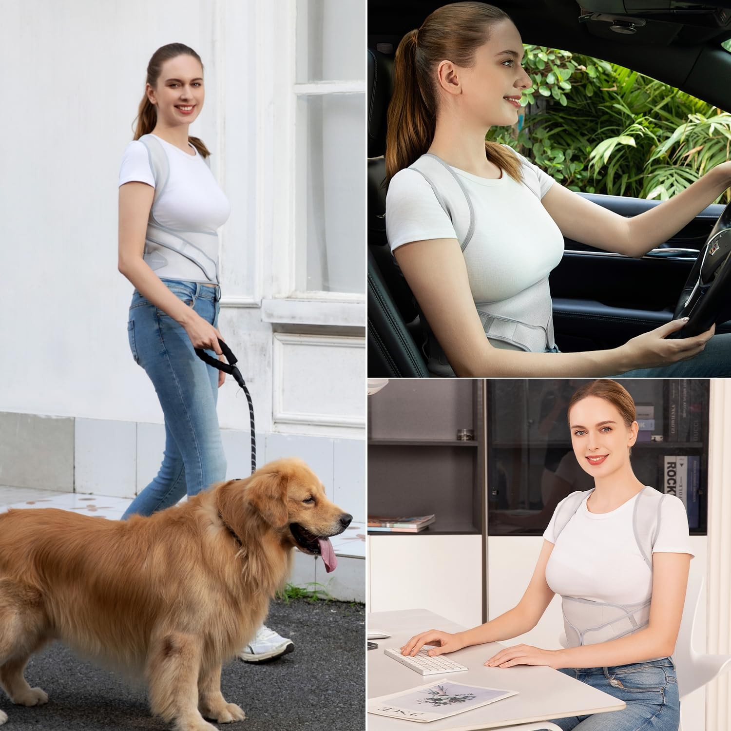 Vicorrect Posture Corrector for Women and Men: Back Support Brace Relieve Upper