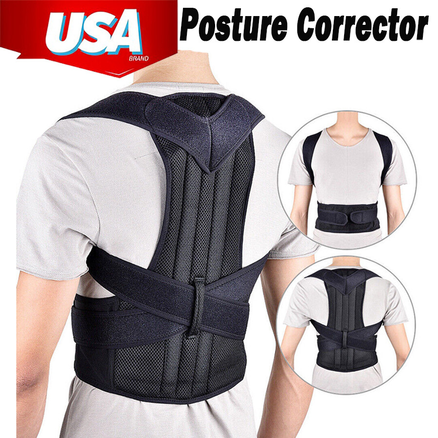 Back Brace for Full Back Support-Adjustable Shoulder Straightener for Women Men