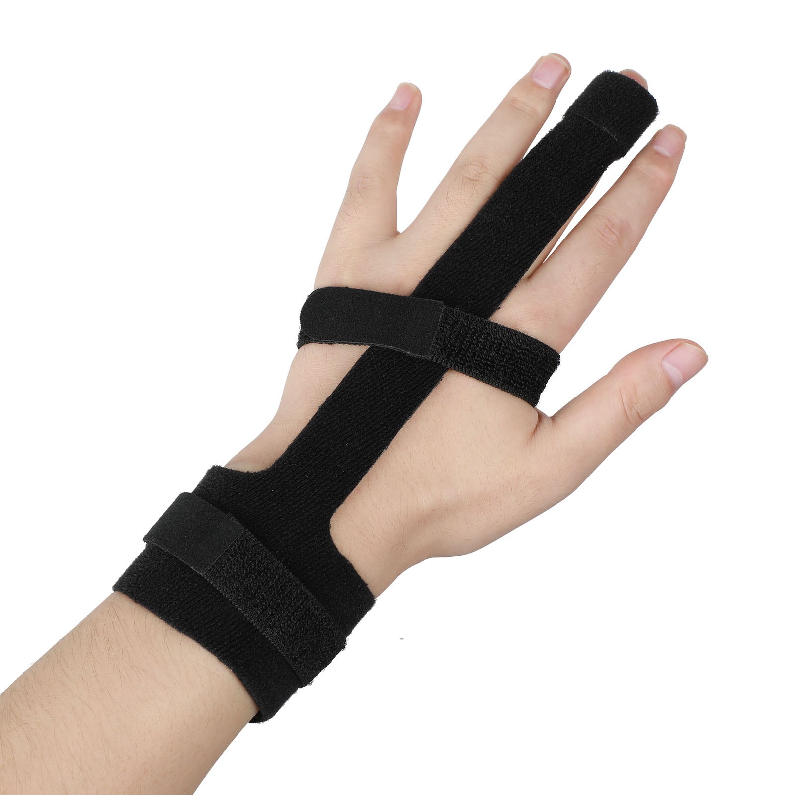 FBA Boutique Latest Improved Black Finger Guard With Steel Plate Finger Orthosis