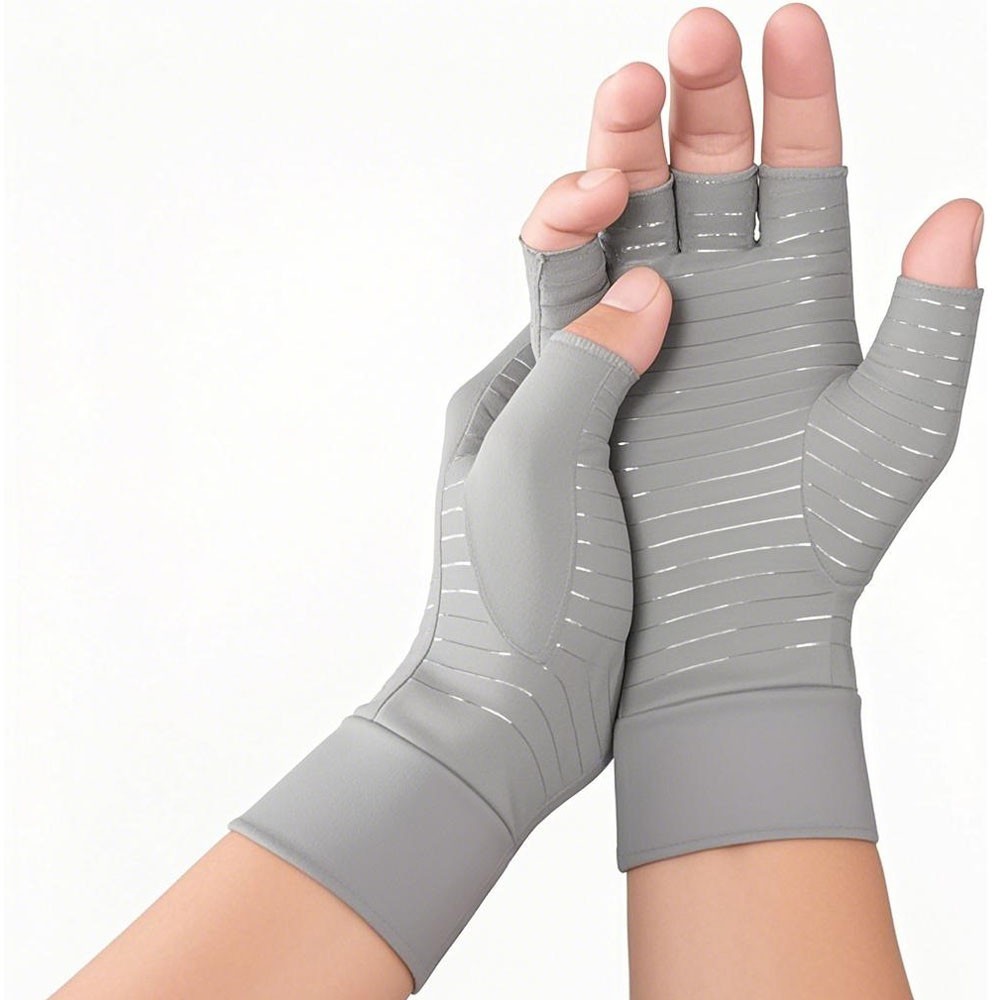 Copper Arthritis Compression Gloves Hand Support Pain Relief Joint Self Care