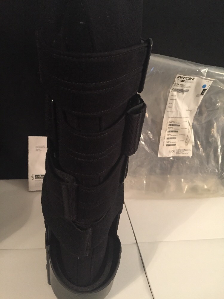 BRAND NEW DJ ORTHOPEDICS PROCARE Lower Leg Walker Large Black Boot 79-95007