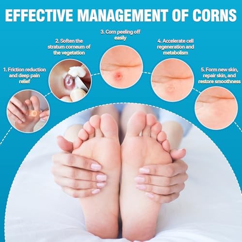 AstraVox 24Pcs Corn Removers for Toes Feet with Adhesive PU Waterproof Large