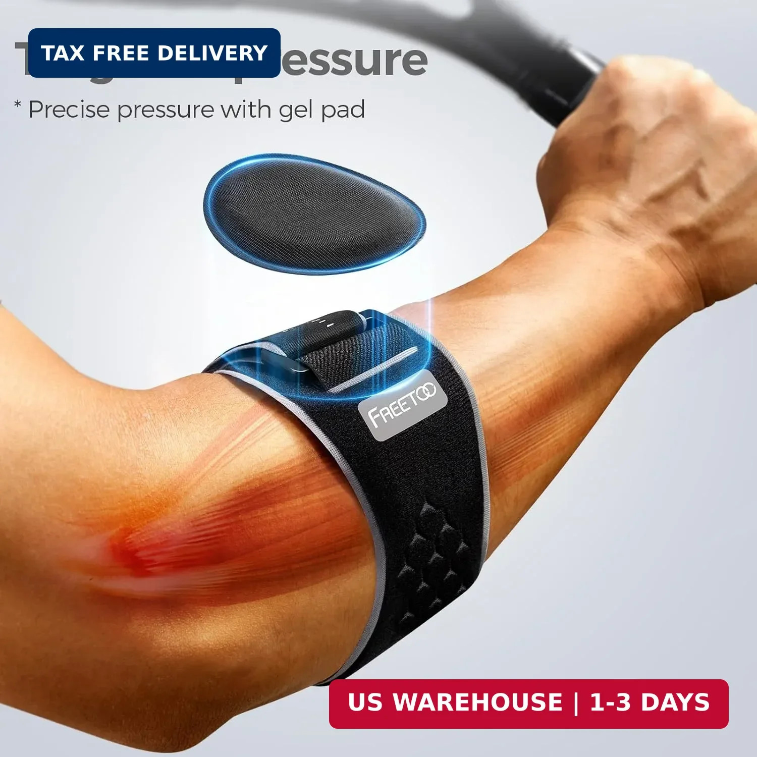 FREETOO Tennis Elbow Brace for Men Women for Tendonitis,Golfers Elbow | Tennis E
