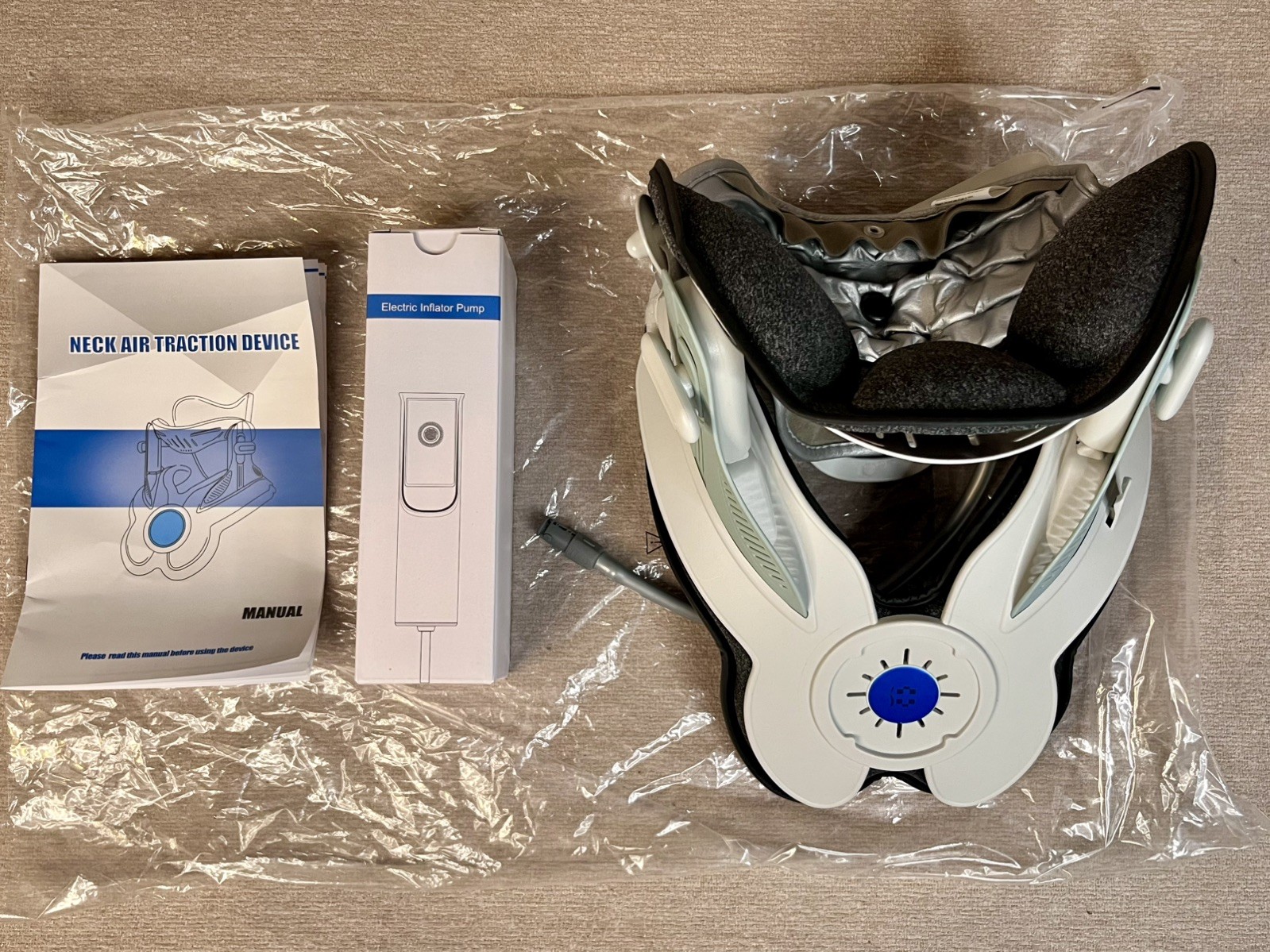 Cervical Traction Device, Electric Inflatable Air Pump Neck Traction Device New
