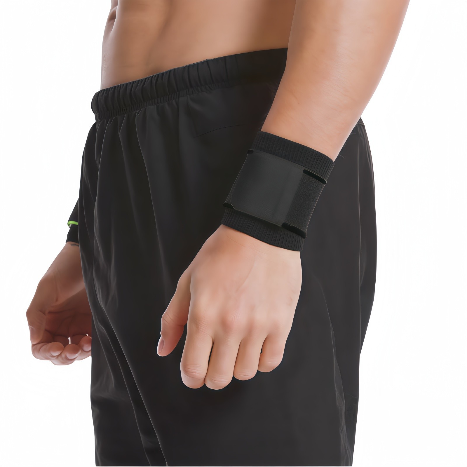 Wrist Support Sports Band Wrist Band Compression Straps Nylon Bracer Size M