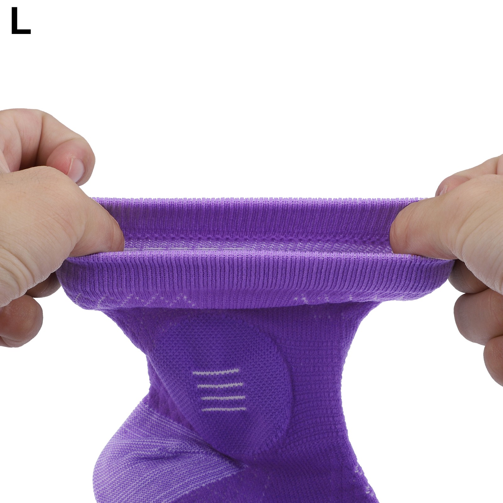 Pair Compression Ankle Sleeve Socks Purple L Size
