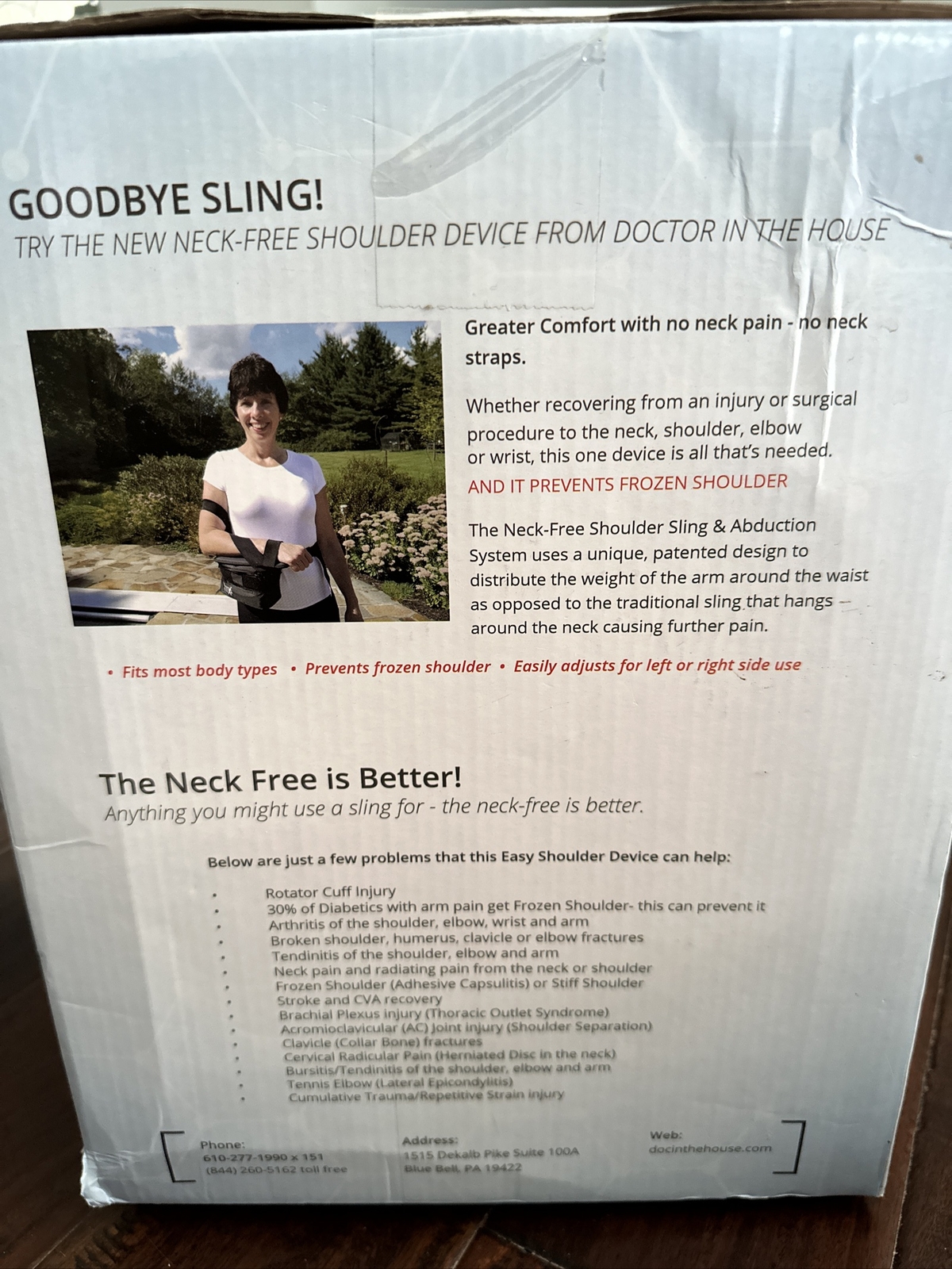 DITH Neck Free Shoulder System Doctor in the House New in Box!