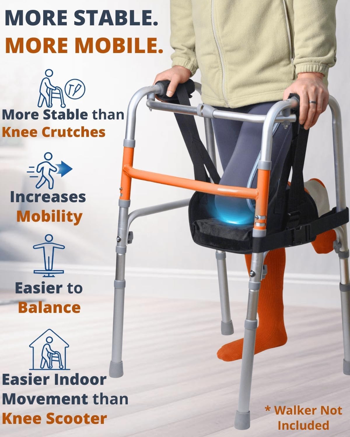 Walker Knee Sling Adjustable Surgery Recovery