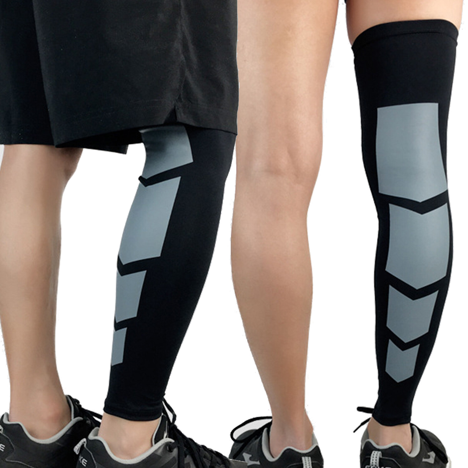 Full Leg Knee Support Compression Sleeve Brace Running Pain Relief Men Women US