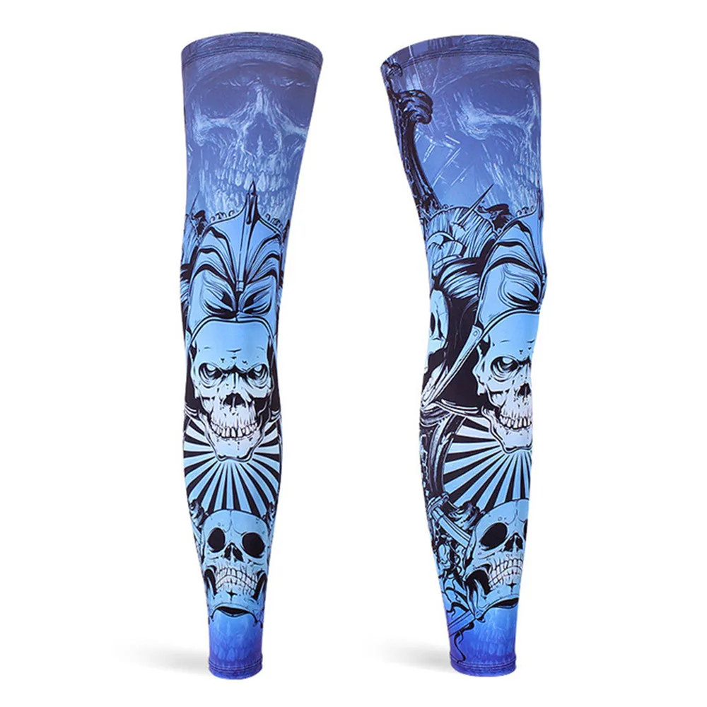 Cycling Leg Sleeves Sports Safety Quick Dry Anti UV Ice Silk Leggings Cover Leg