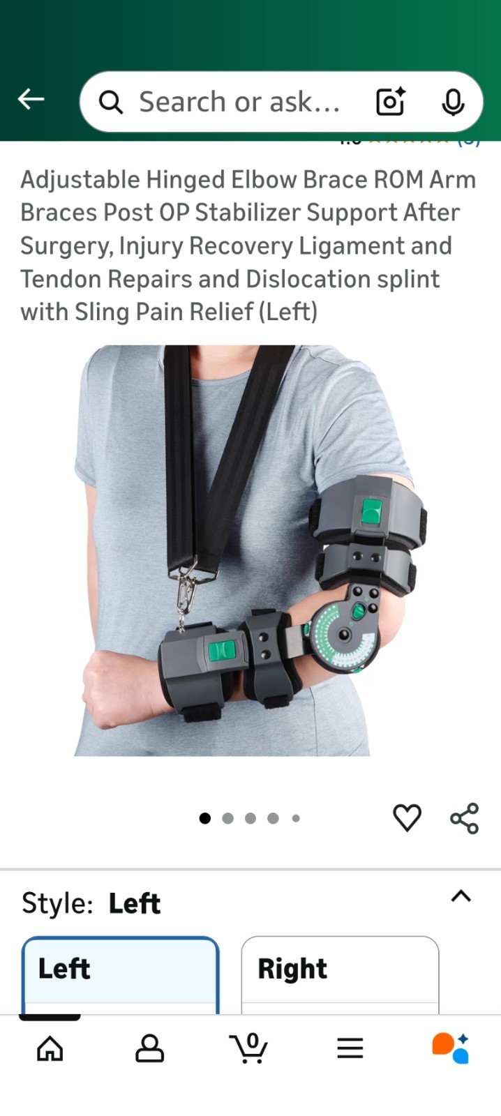 Post Op Adjustable Hinged Elbow Brace