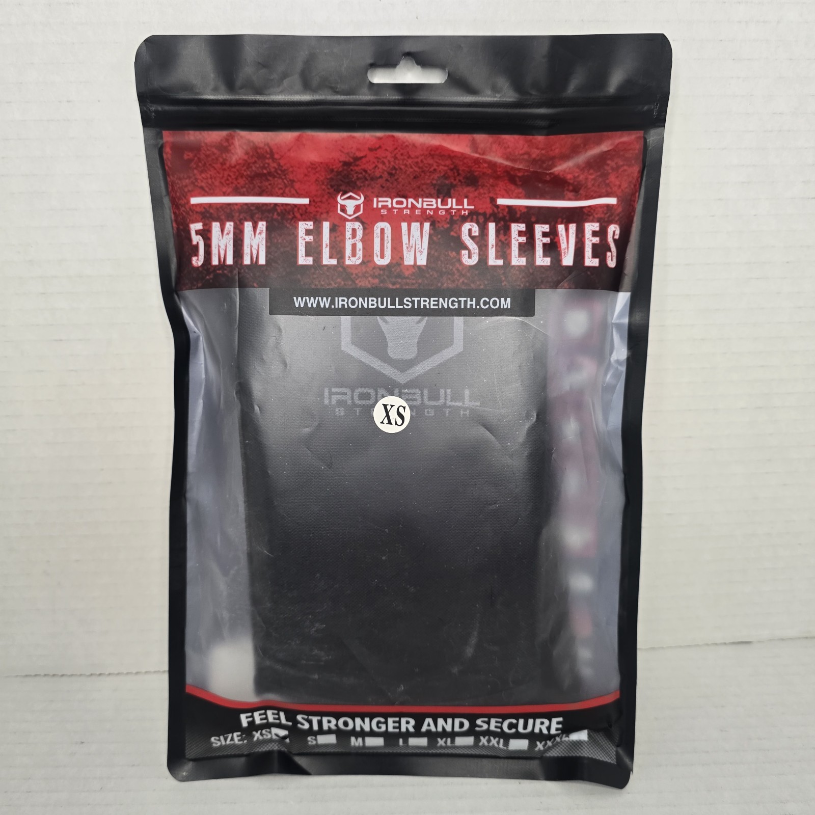 IRONBULL 5MM Elbow Sleeves High Performance Black Size XS