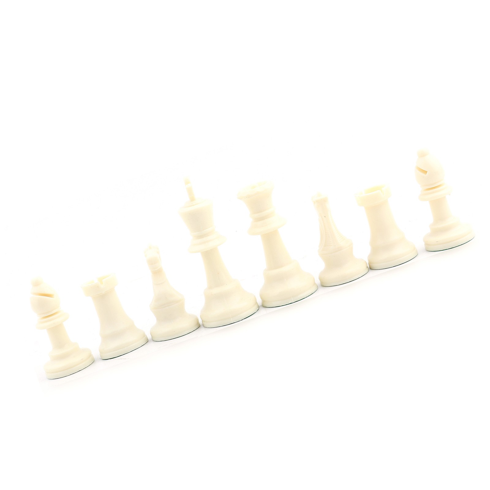 Black&White L Plastic Chessmen Set International Chess Game Complete ☆
