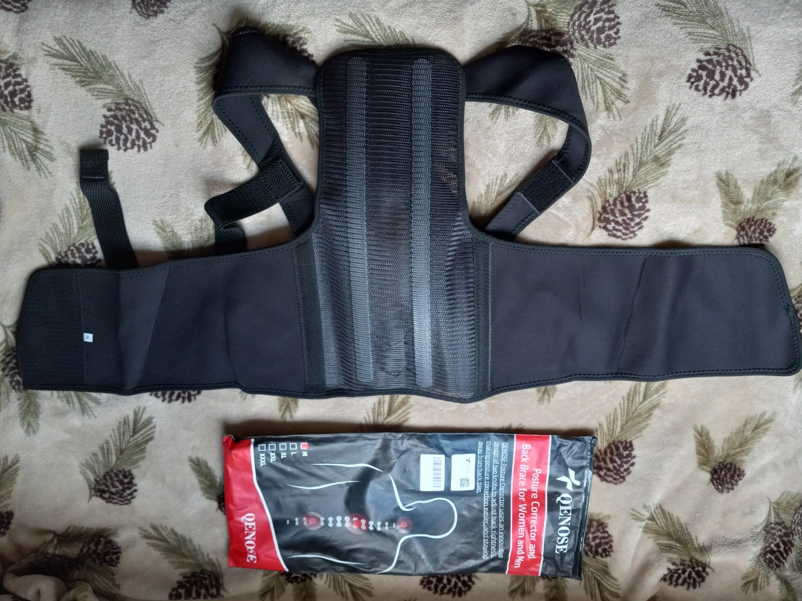 Qenose Posture Corrector Back Brace Medium Adjustable