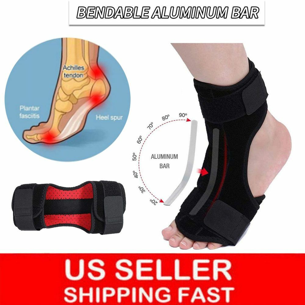 Foot Drop Support Ankle Brace Orthosis Plantar Fasciitis Night Splint Correction