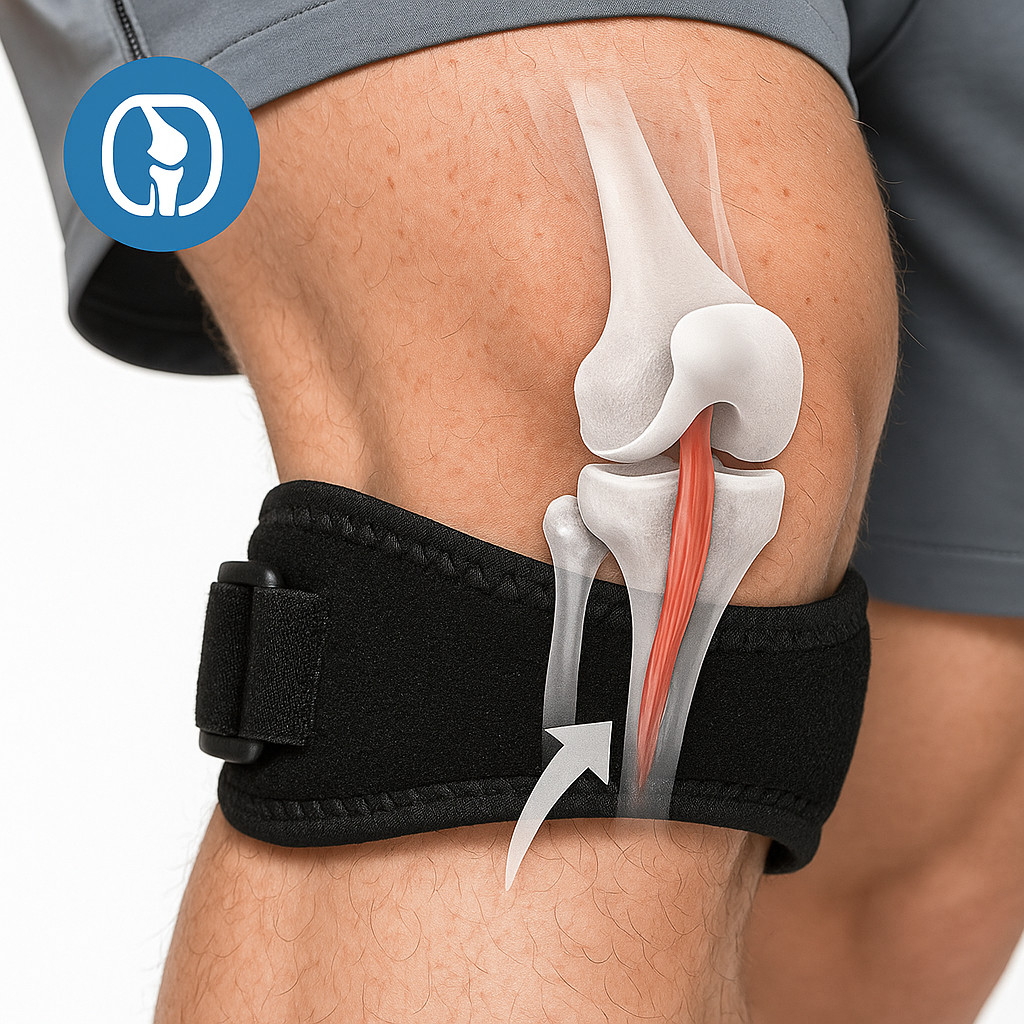 Knee Brace Support Patella Stabilizer Strap Arthritis Running Tendon Pain Relief