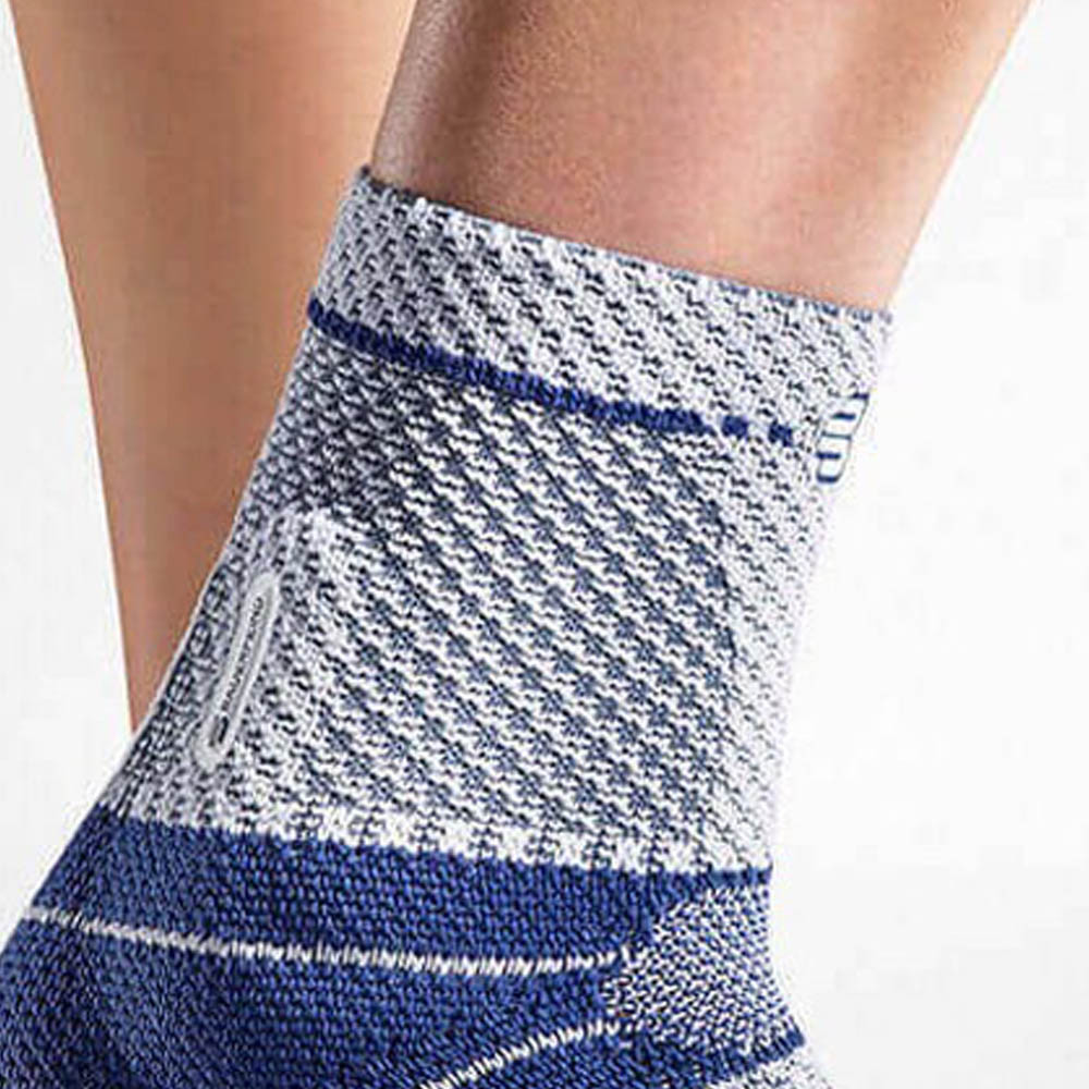 Bauerfeind Malleotrain Right Titan Stabilizer Compression Ankle Brace Blue/G