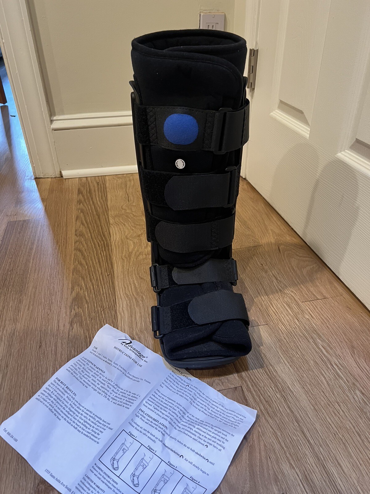 Orthopedics Air Walker Fracture Tall Boot, Small – Black