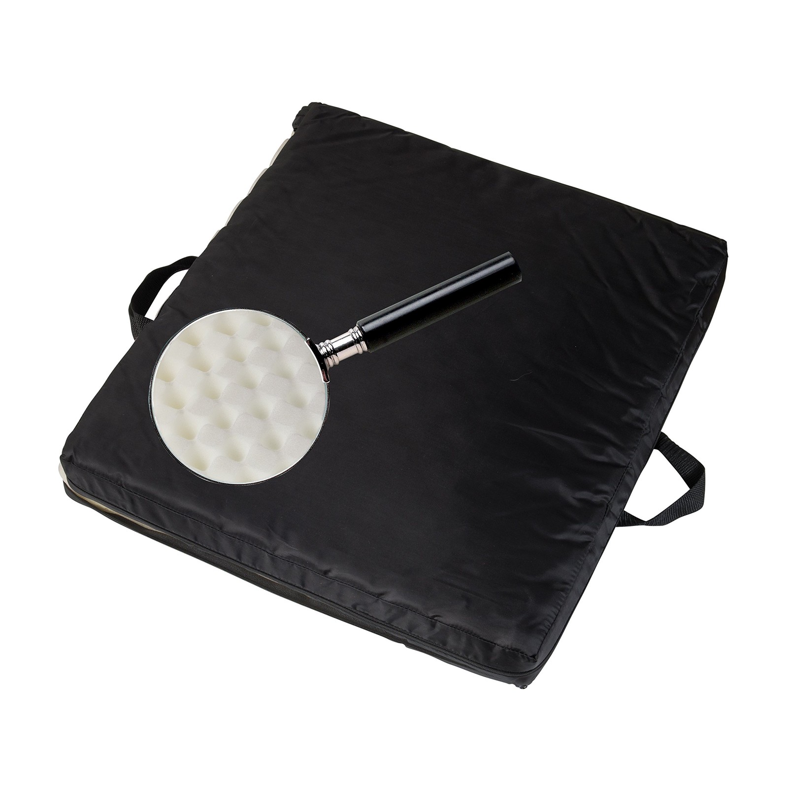 DMI Gel Foam Wheelchair Seat Cushion for Pressure 1 count (pack of 1), Black