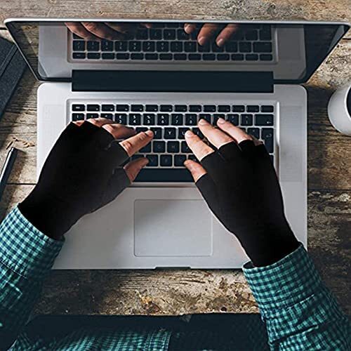 3 Pairs Copper Arthritis Compression Gloves Hand Wrist Support Joint Pain Relief