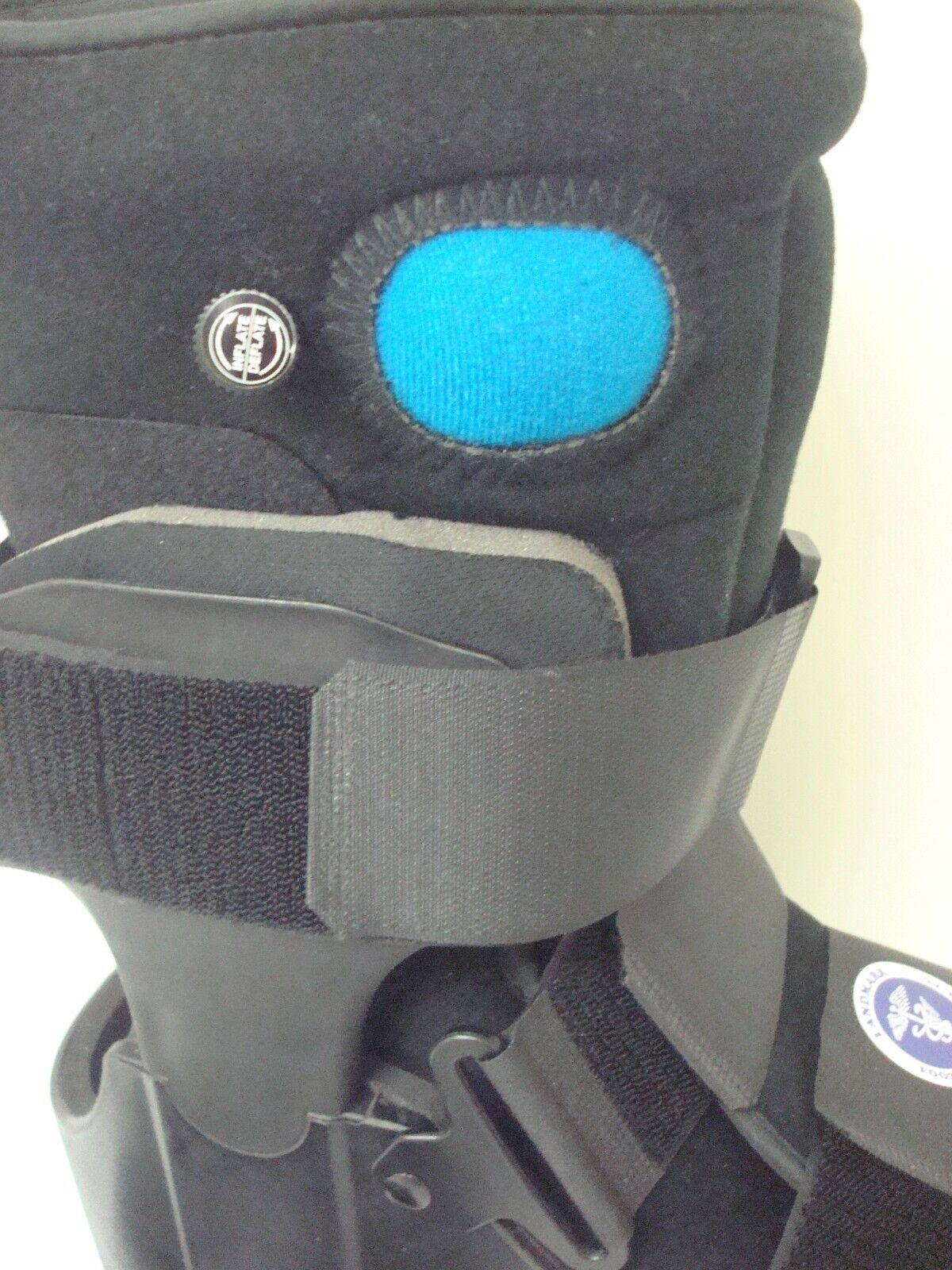 Orthopedic Walking boot Cast Boot Black Soft Shoe Air Pump Fit Landmark Foot LG
