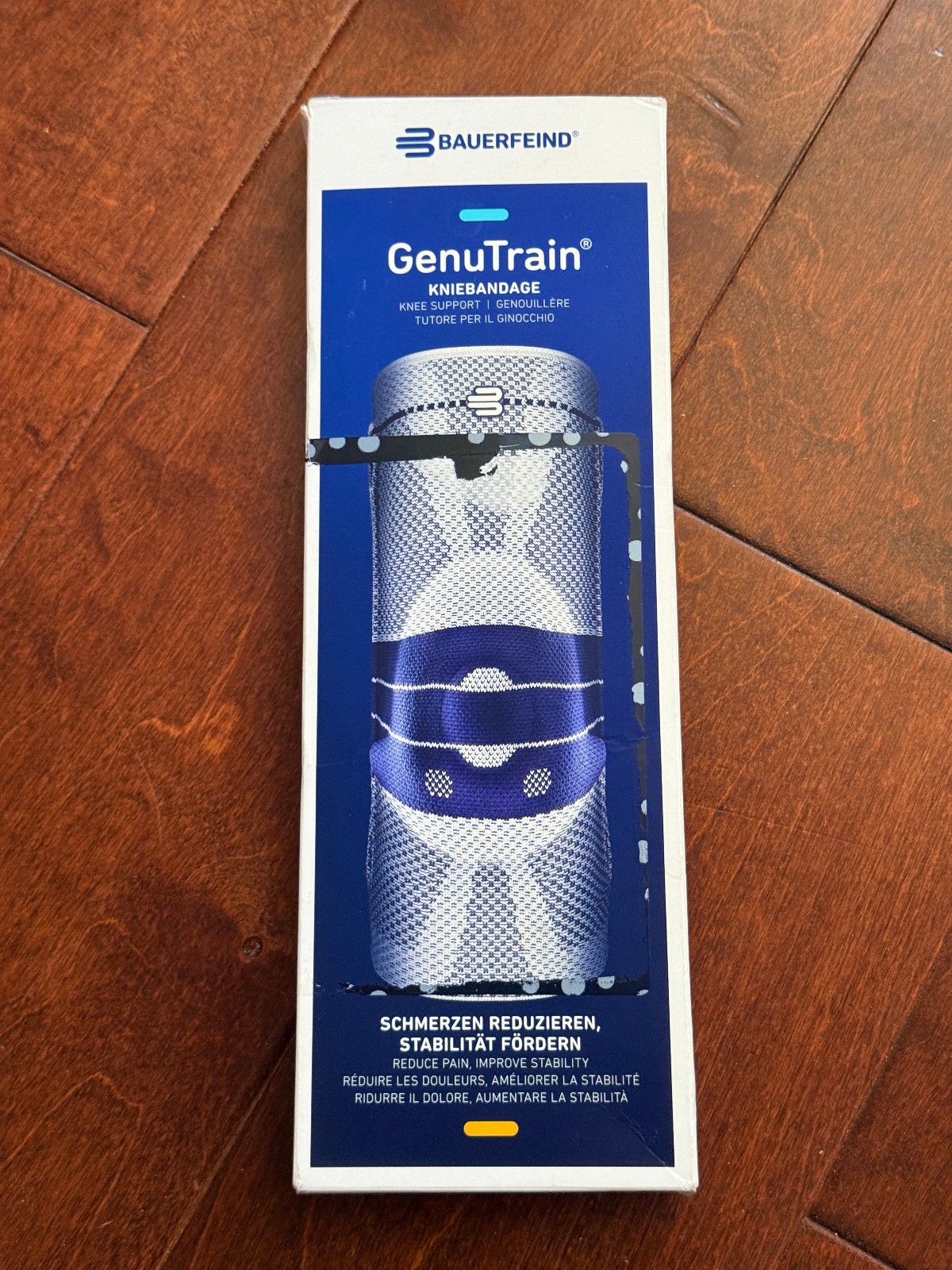 Bauerfeind GenuTrain Knee Support Brace – Size 3- Color Titan – Open Box