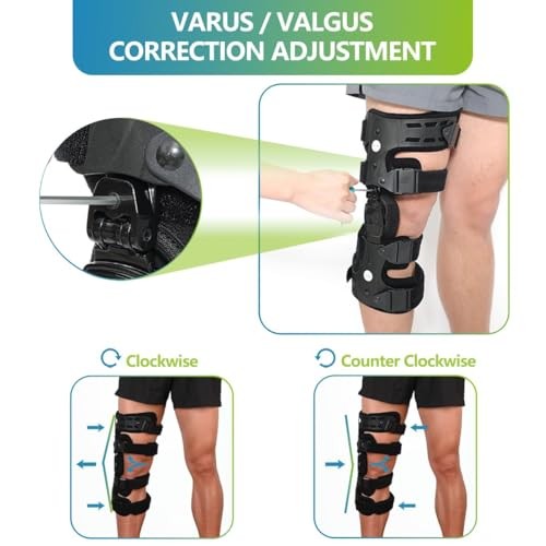 Komzer OA Unloader Knee Brace Adjustable 3 Point Black
