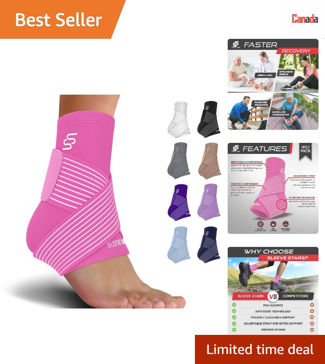 High-Quality Premium Multi-Purpose Ankle Brace – Plantar Fasciitis Relief