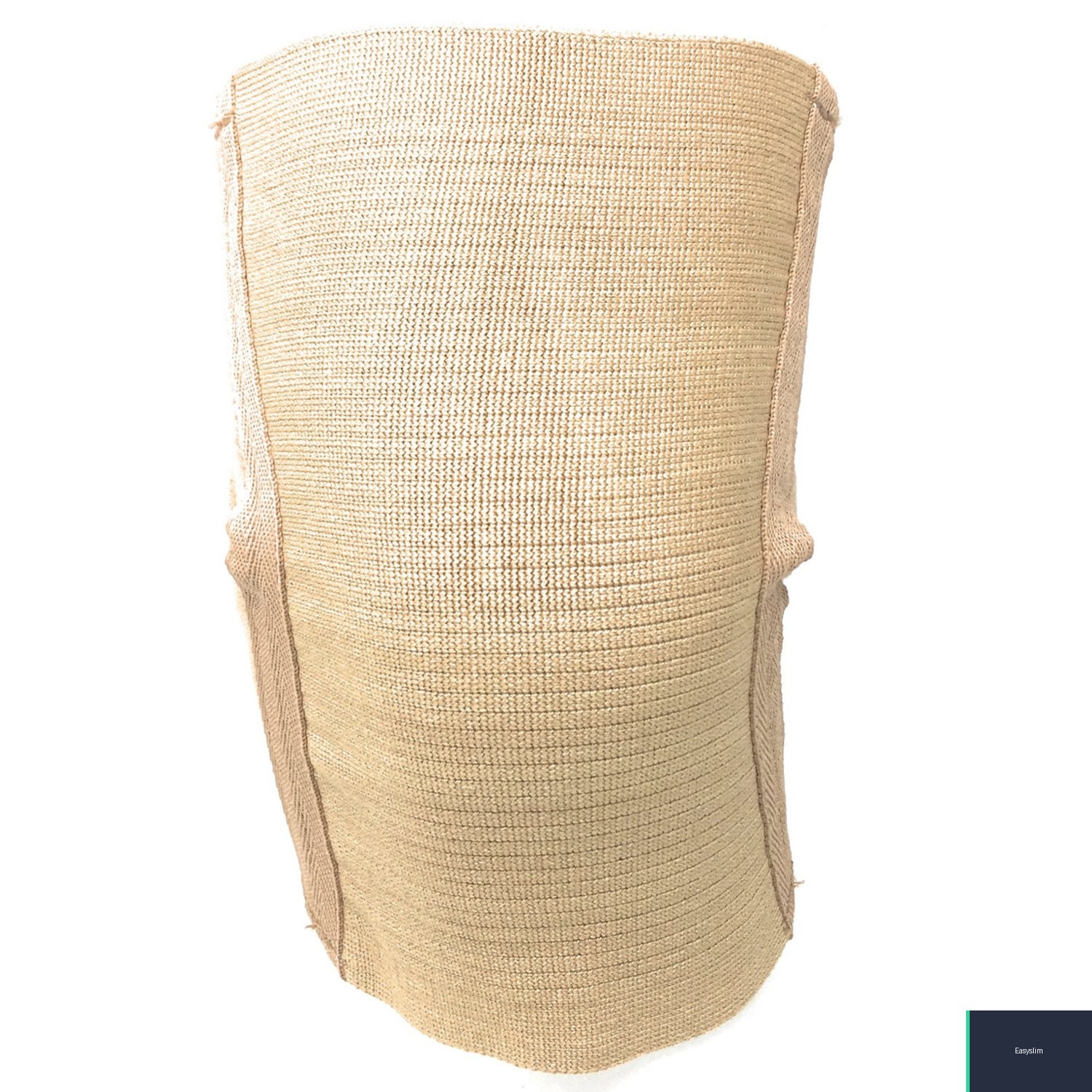 Knee Support Criss-Cross Knit Elastic Cotton Blend Beige XX-Large