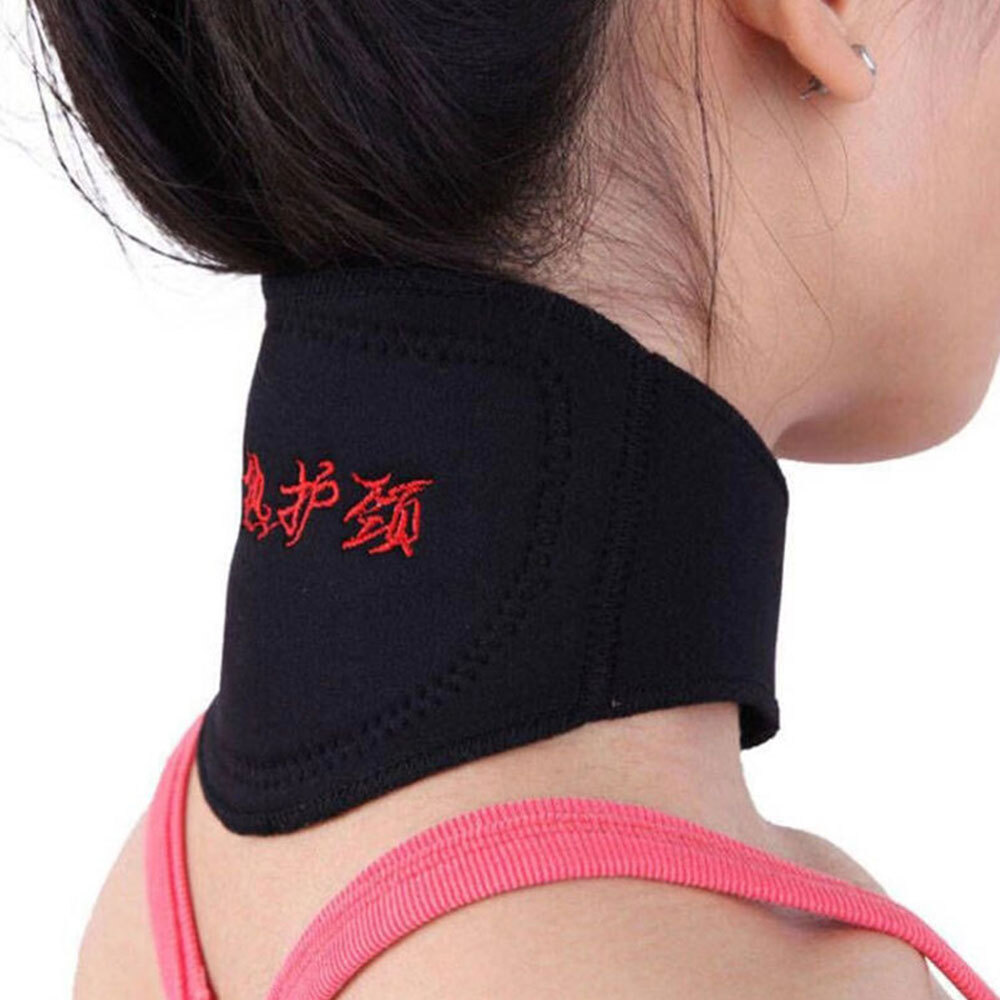 Self-heating Magnetic Neck Brace Support Collar Pain Relief Heat Pad Tourmaline