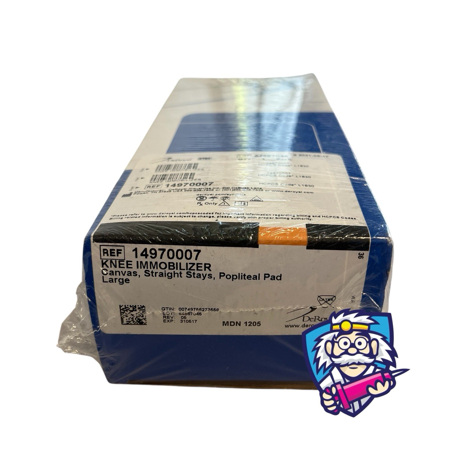 DeRoyal 14970007 Knee Immobilier Large