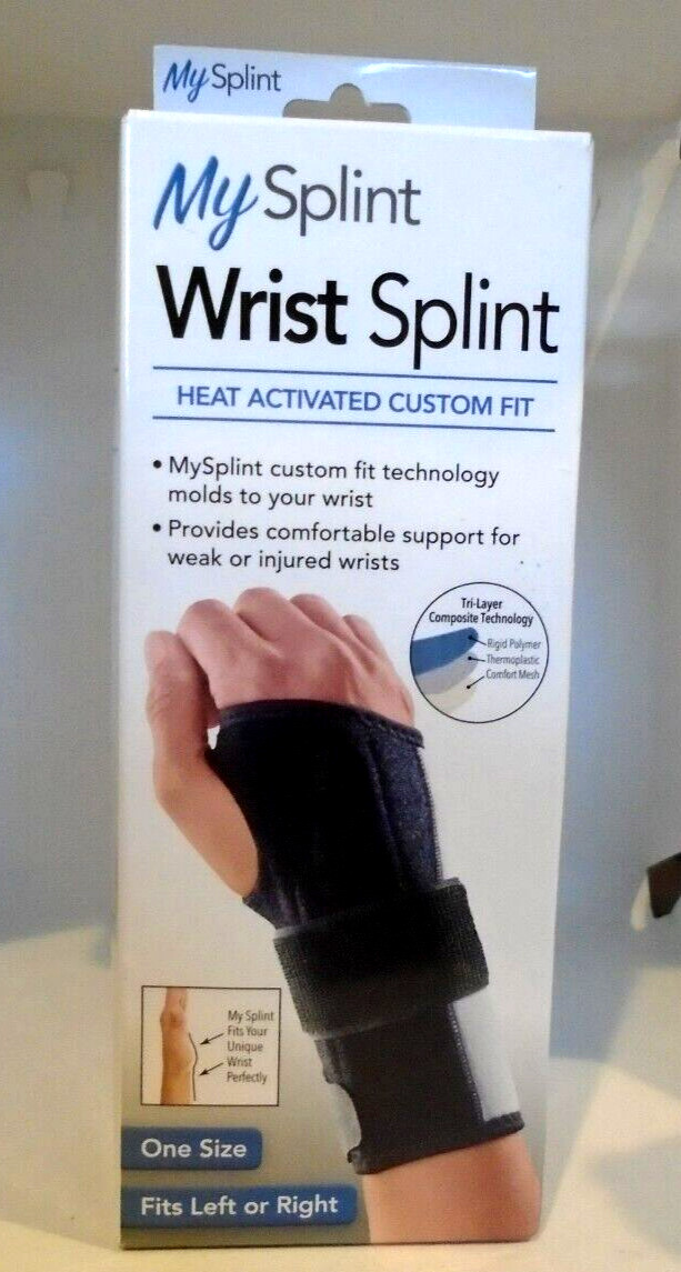 My Splint Wrist Splint Heat Activated Custom Fit – One Size fits Left or Right