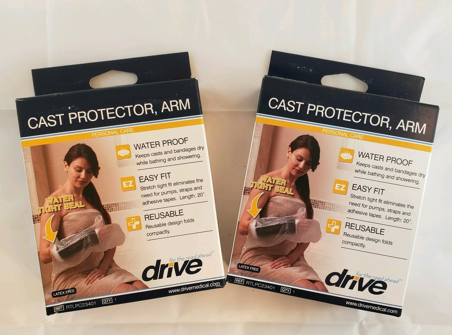 Set of 2 Drive Medical Cast Protector Arm Medical Waterproof Easy Fit Reusable