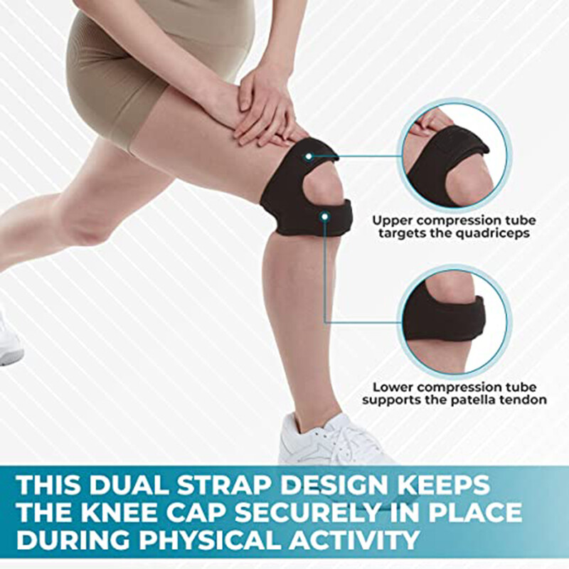 Knee Brace Support Joint Patella Strap Sports Arthritis Pain Relief Running Gym