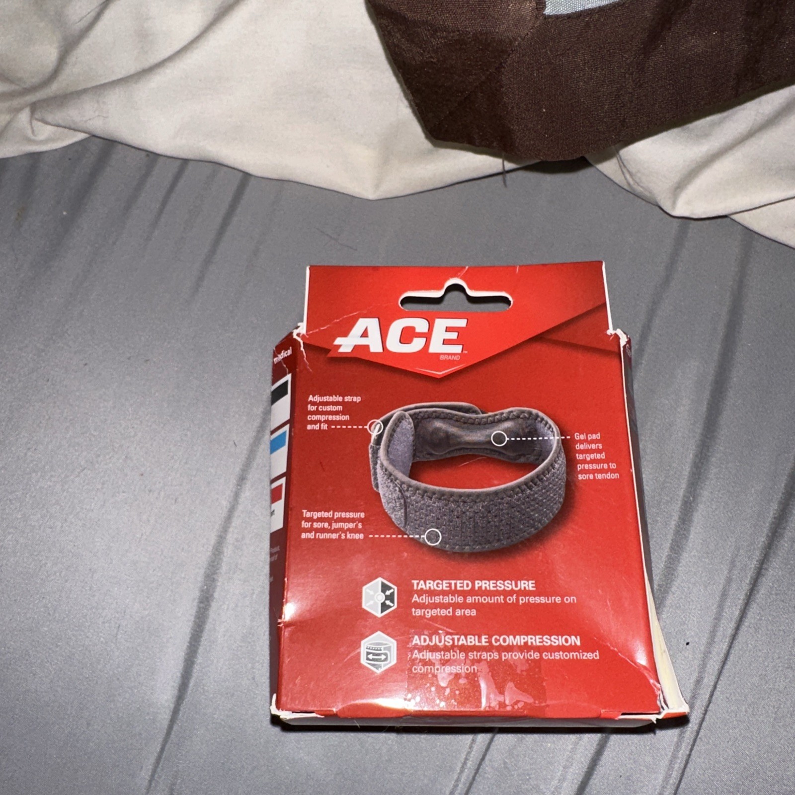 Ace Runner’s Knee Strap, One Size Adjustable With Gel Pad For Targeted Pressure