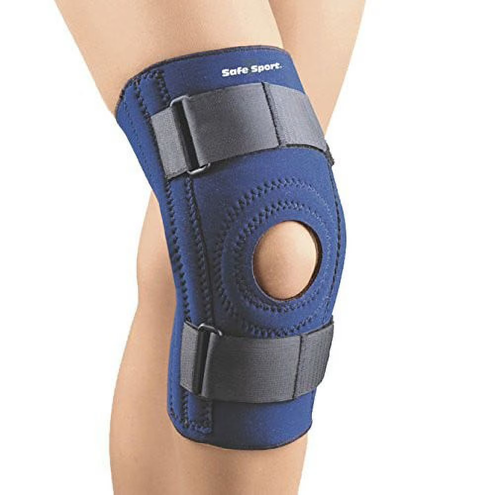 FLA Stabilizing Knee Support Spiral Stays, Horseshoe Stabilizer (Navy) X-Small