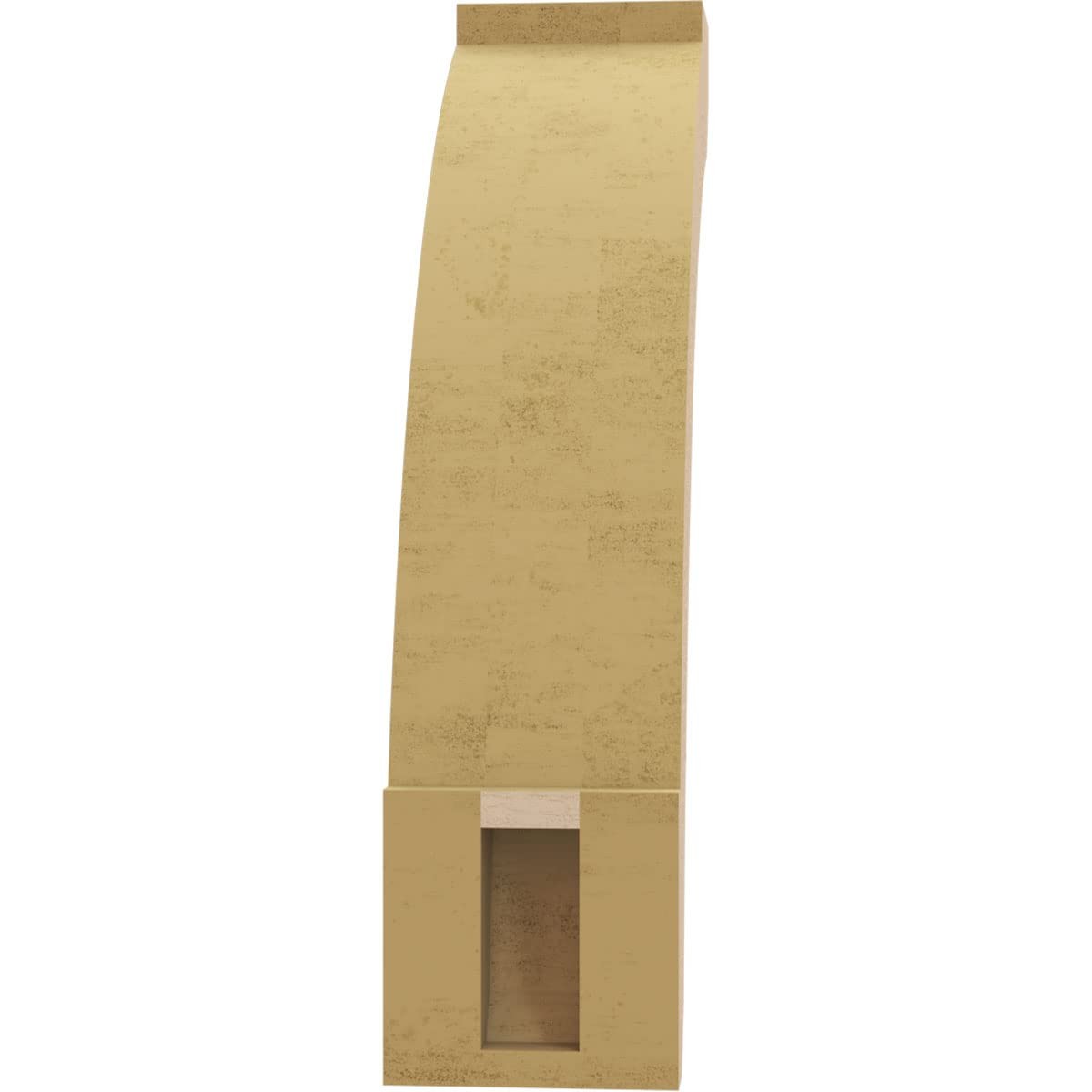 Ekena Millwork Timberthane Rough Cedar Faux Wood Lafayette Knee Brace 3W X 8D X