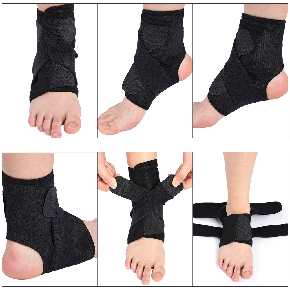 Adjustable Breathable Ankle Support Brace Foot Sprain Injury Pain Wrap Strap HPT