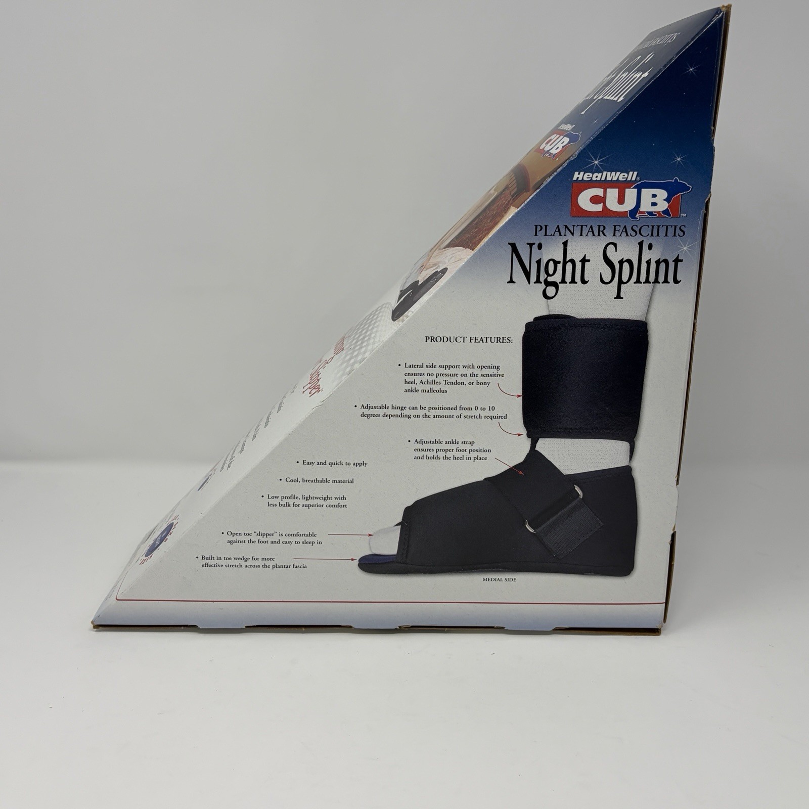 Healwell Cub Plantar Fasciitis Night Splint M, Right / Women 6-11 ½ / men 7-11½